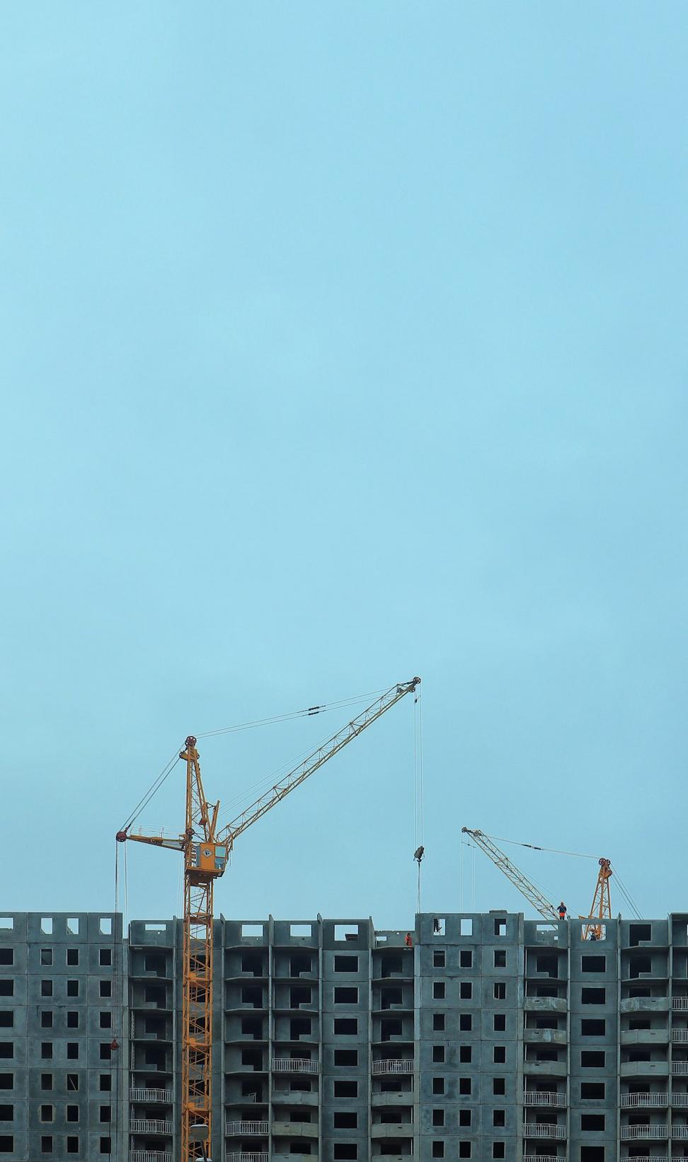 Empty lot before construction
